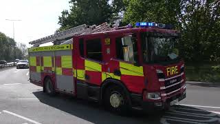 Norfolk Fire amp Rescue Service Hethersett RP73reg Scania Responding May 2024 [upl. by Tila]