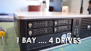 ICY DOCK Tough Armor 525quot 4X 25quot Drive Bay MB994SK Unboxing Review Test Installation [upl. by Addam]