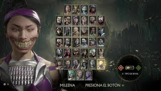 Mortal Kombat 11 Ultimate  Pantalla de Seleccion  Ver 8  KP2 Todos los Personajes trajes etc [upl. by Aeslehs]