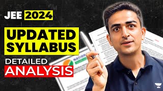 JEE 2024 Updated Syllabus Detailed Analysis  Maths [upl. by Voleta436]