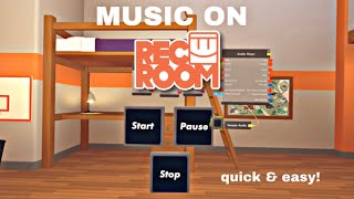 How to make Rec Room music 😃 [upl. by Allina]