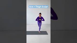 Quick Arm  Thigh Sculpt 🔥 barre dance youtubeshorts [upl. by Anehc]