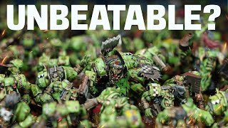 SPECIAL Warhammer 40k Battle Report Can anything stop 120 Orks Boyz [upl. by Narat]