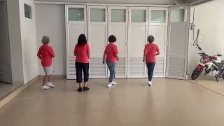 12 Cha cha cha  Line Dance  Choreo  Ria Vos  Demo by SLD🤣 [upl. by Tinya]