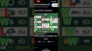 Green Bay Packers record prediction [upl. by Nidraj733]