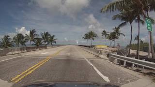 Florida Keys  Driving across the Seven Mile Bridge HD 2016 [upl. by Eissirk546]