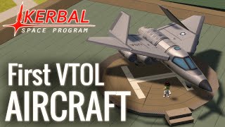 First VTOL Aircraft in HARD MODE Career KSP 30 [upl. by Nohsyt]