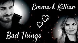 Emma amp Killian  Bad Things WARNING HOT SCENES [upl. by Ditmore873]