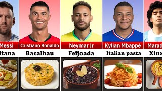 Famous Footballers And Their Favorite Foods [upl. by Hughie]