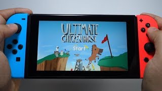 Ultimate Chicken Horse Nintendo Switch gameplay [upl. by Resay]