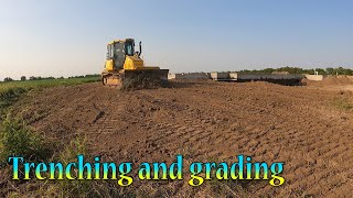 Starting On The Water Line And Finishing Grading Around The Basement [upl. by Ifill]