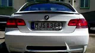 BMW M3 E92 hartgane exhaust system starting up revving [upl. by Ruhtra]