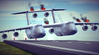 Emergency Landings 56 How survivable are they Besiege [upl. by Brigg]