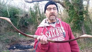 Archery  55lbs Recurve Bow Hunting Mongolian Horse Bow Review [upl. by Tanhya]