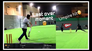 Epic Indoor Cricket Showdown Umpire Hit Last Ball Drama amp Farhans Stunning Win cricket [upl. by Jaclyn89]