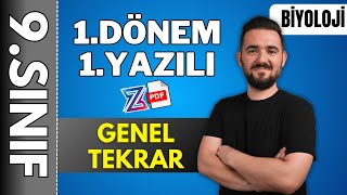 9sınıf biyoloji 1dönem 1yazılı hazırlık 📌GENEL TEKRAR ÖZET KONU ANLATIMI 2024 2025 📂PDF [upl. by Ahsilram]