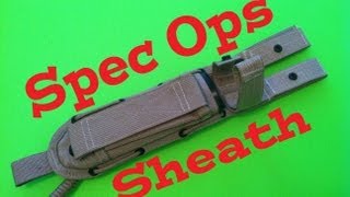 Spec Ops Knife Sheath Review [upl. by Ynaffit]