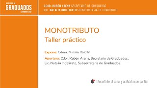 Monotributo Taller Práctico  Económicas UBA [upl. by Jc]