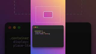 How to center a div in css shorts uidesign html htmlcss css cssflexbox cssgrid [upl. by Dotti316]