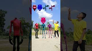 Blue red siren and black alien vs Me correct headmatching new game magical video  viral vfx [upl. by Sweeney]