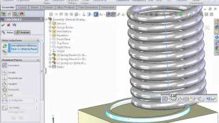 Animate springs in SolidWorks [upl. by Sadnalor733]