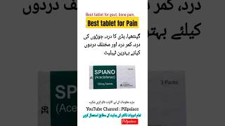 Aceclofenac 100mg  Spiano 100 mg tablet painkiller aceclofenac shorts medicine [upl. by Emil]