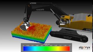 Simulation of an excavator digging in cohesive soil [upl. by Kissner]