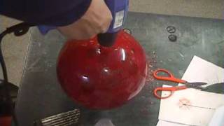 How To Drill Your Bowling Ball at Home with Small Drill [upl. by Rabkin308]