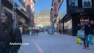 🇦🇩 WALKING TOUR through the CENTER of ANDORRA amp ESCALDESENGORDANY 4K [upl. by Artemahs]