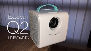 Excelvan Q2 MiniProjektor  Unboxing [upl. by Maurilla884]