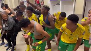 🇿🇦 Banyana Banyana celebrating World Cup Qualification ❤ Shorts [upl. by Anaehr]