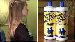 Mane n Tail Shampoo amp Conditioner Review  Before and After Growth Results [upl. by Ecnerat]