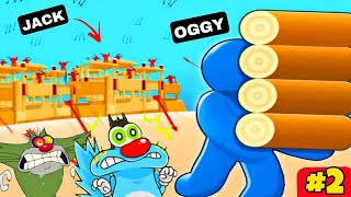 OGGY AND JACK PLAYING STACK BUILD GAME WITH SHINCHAN AND CHOP  OGGY GAME  DADDY GAMING  PART2 [upl. by Ahsiele]