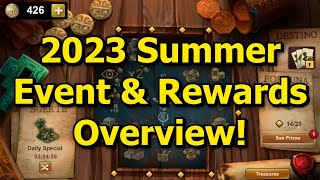 Forge of Empires 2023 Summer Event amp Rewards Overview Minigame New Buildings amp Daily Specials [upl. by Chita]