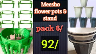 Flower pots from meesho unboxing। under 92। flower pots review।flowerpotsunboxing meeshohaul [upl. by Yliab]