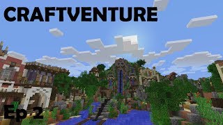 Minecraft Theme Park Server Ep2 Craftventure [upl. by Illyes]