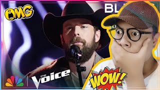 Jake Tankersleys Zach Bryan Cover Gets a FourChair Turn  The Voice Blind Auditions Reaction [upl. by Htinnek]