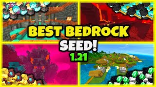 BEST SEED EVER In Minecraft Bedrock 121 [upl. by Oiralih]