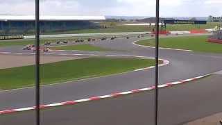 Moto2 Crash Silverstone 31st August 2014 [upl. by Soilissav]