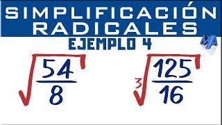 Simplificación de expresiones con radicales  Ejemplo 4 [upl. by Lemmy314]