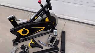 Goplus Magnetic Exercise Bike Stationary Belt Drive Bicycle Review Easy to assemble and ride incre [upl. by Medrek462]