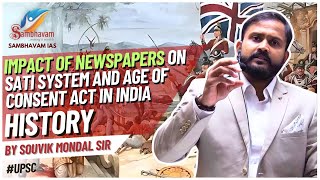 impact of Newspaper before freedom in Indian society By Souvik Mandal Sir English upsc mains [upl. by Naened]