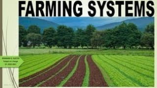 Difference between Farming system amp Mixed Farming Part 1  concept of cropping systems [upl. by Croydon]