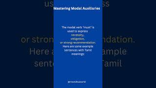 The Power of quotMustquot  Modal Verbs  English Grammar  Modal Auxiliaries [upl. by Irot]