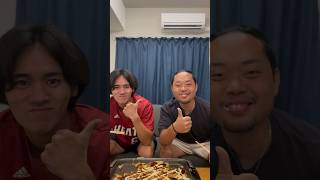 【もやしお好み焼き】男飯 料理cookingもやし生活もやしお好み焼き毎日投稿二人組共同生活 [upl. by Sivrep539]