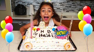 Amazing Cake Decorating Technique  Heidi happy birthday story [upl. by Hobbs]