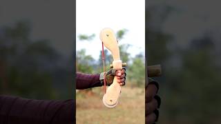 Bamboo Bow And Arrow With Craft diy craft youtubeshorts wood bamboo [upl. by Levy]