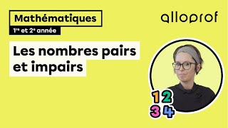 Les nombres pairs et impairs  Mathématiques  Primaire [upl. by Katina]