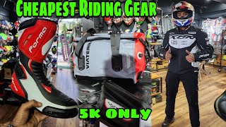 Best Riding Jackets amp Boots  Cheapest MT Helmet 🔥 [upl. by Nehepts]