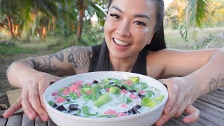 DESSERT MUKBANG OUTSIDE  SASVlogs [upl. by Olette]